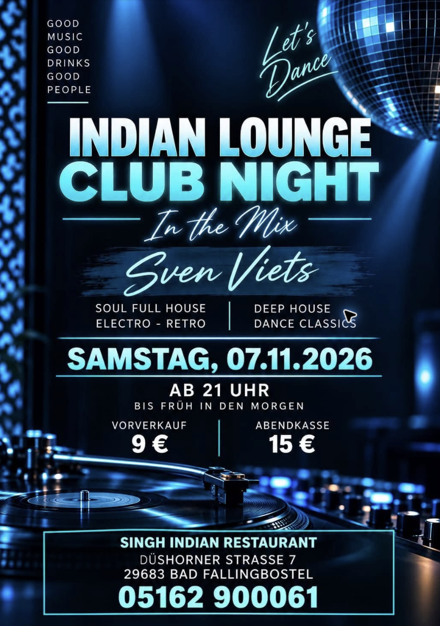 Indian Lounge Club Night – In the Mix mit Sven Viets